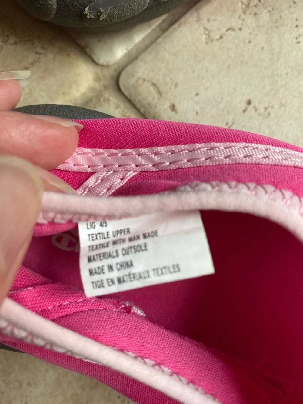 Champion Gray and Pink Slip-On Water Shoes